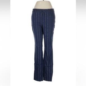 NWT Banana Republic Navy Striped Flare Pants size 6
